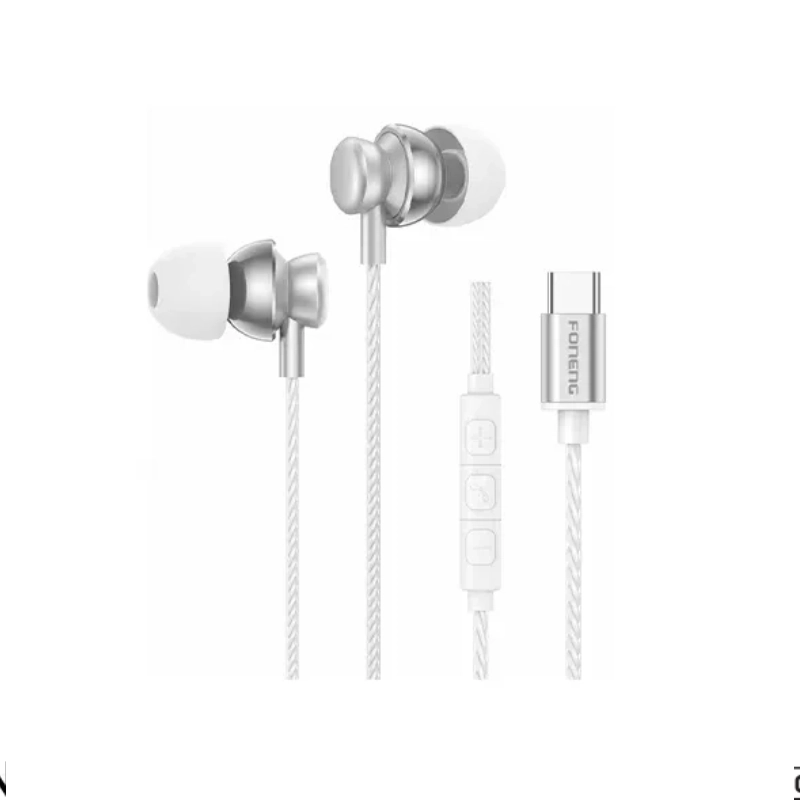 FONENG T67 Type-C In-Ear Heavy Bass Wired Earphone thumbnail 2